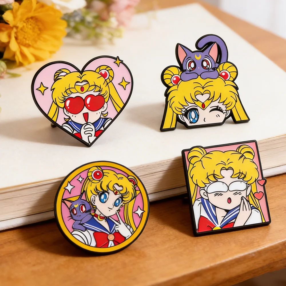 Embroidery Reddit - 4 Pcs Broches de Esmalte em