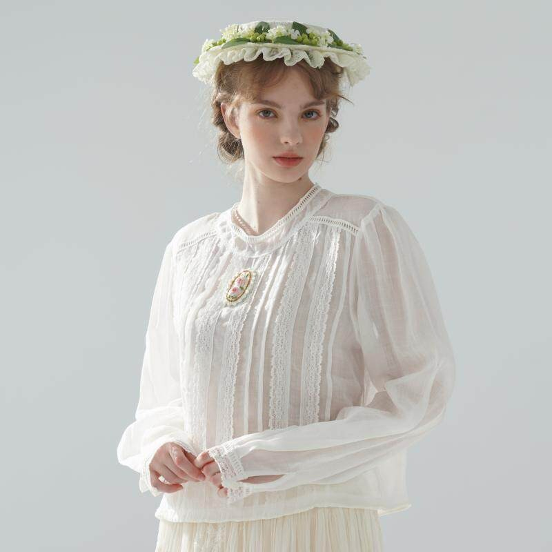Blusa Branca Fina de 100cm de  - Embroidery Rose avaliação e preço