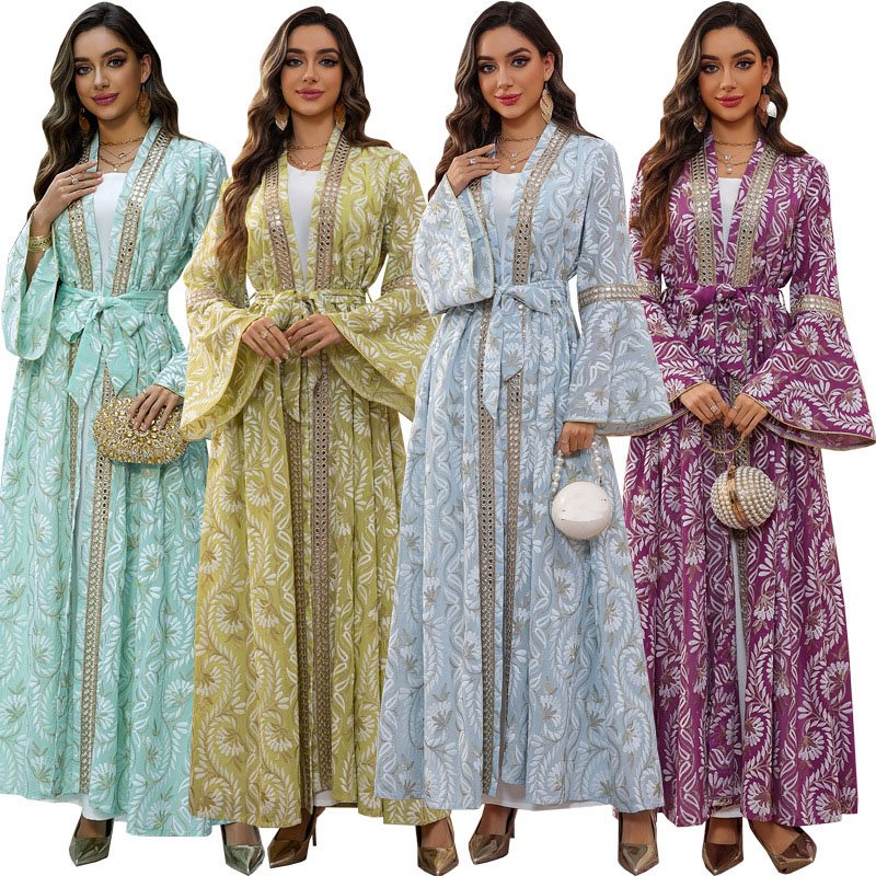 2 pçs vestido feminino muçulma - Embroidery Kebaya avaliação e preço