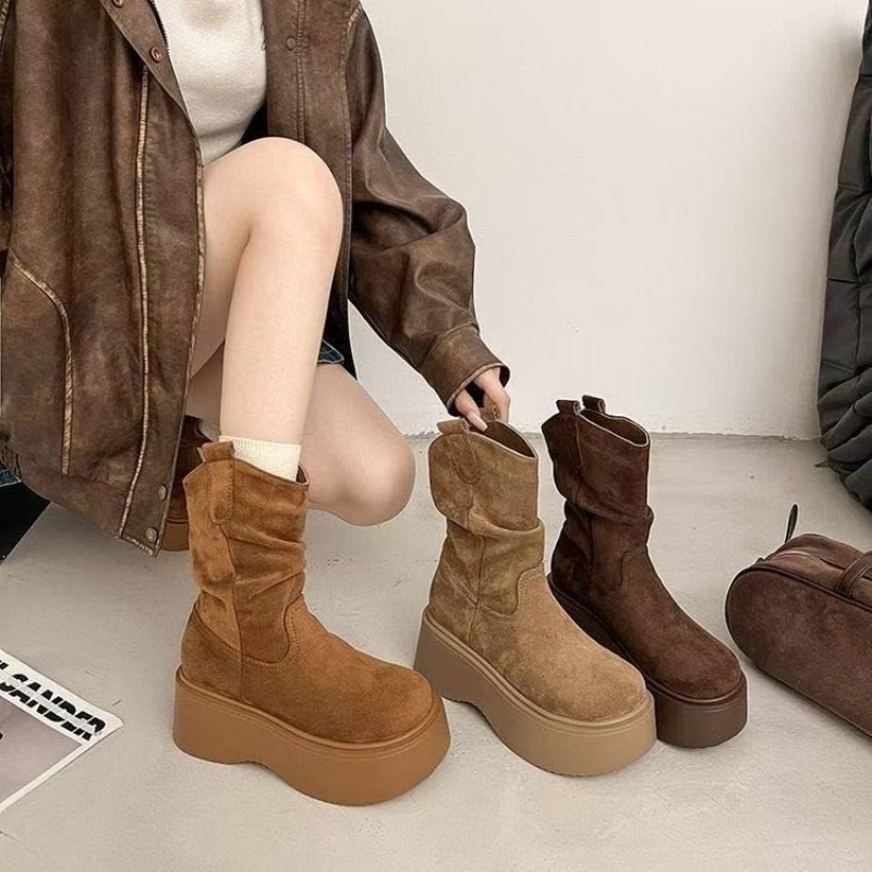 Botas de cano médio estilo wes - Embroidery Garments avaliação e preço