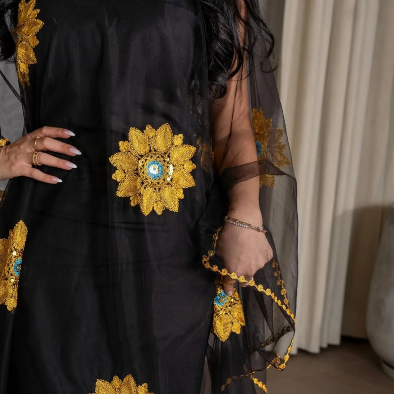 Vestido Maxi Floral Bordado pa - Embroidery Yellow Dress avaliação e preço