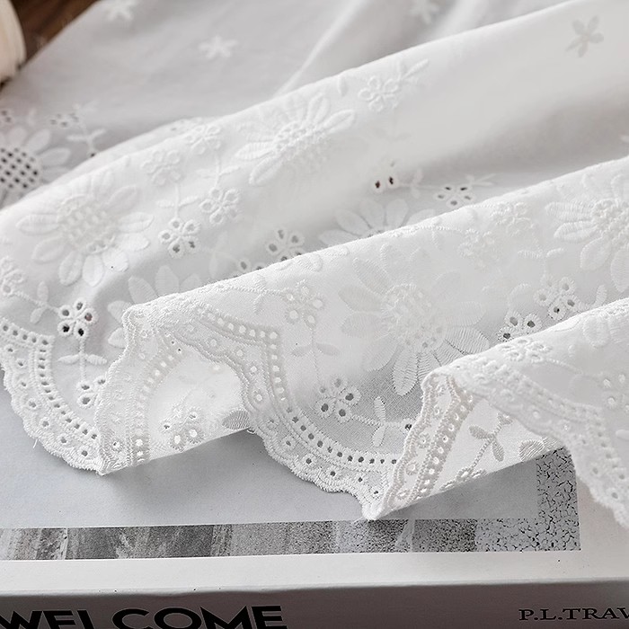 Tecido de algodão com bordado  - Embroidery Cotton Shirt avaliação e preço