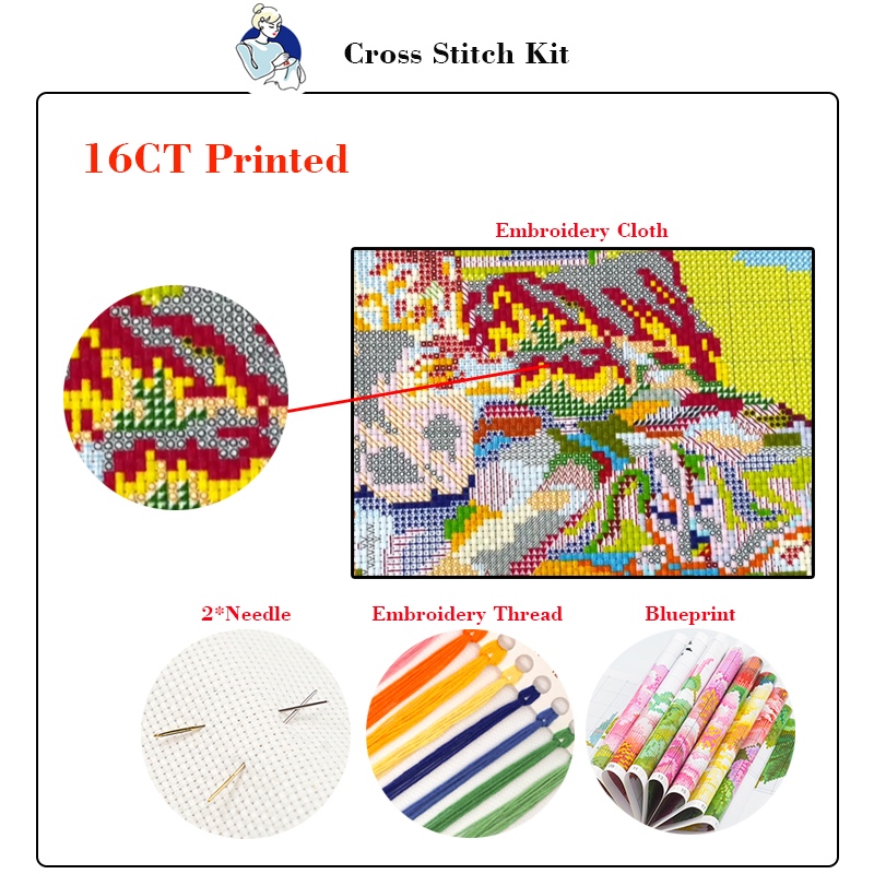 Joy Sunday Kit de Ponto Cruz c - Embroidery Meaning avaliação e preço